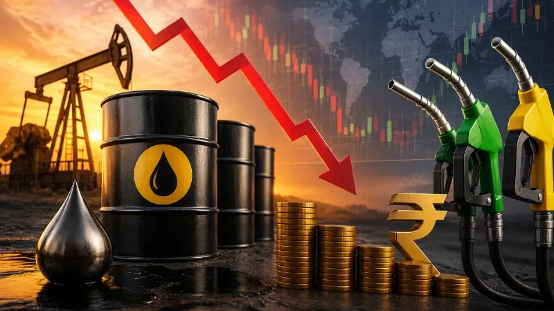 Crude oil price drops to becoming cheaper in two months petrol and diesel prices