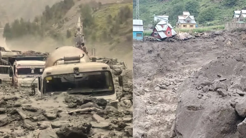 J&K: किश्तवाड़ में भारी बारिश से तबाही; क्वार पावर प्रोजेक्ट के पास भूस्खलन,कई वाहन मलबे में दबे