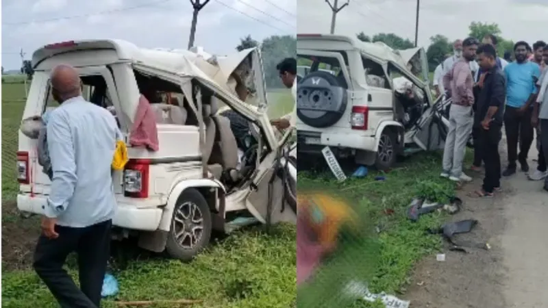 मध्य प्रदेश के सीहोर में भीषण सड़क हादसा, बोलेरो और ट्रक के बीच टक्कर में 5 की मौत, 4 घायल
