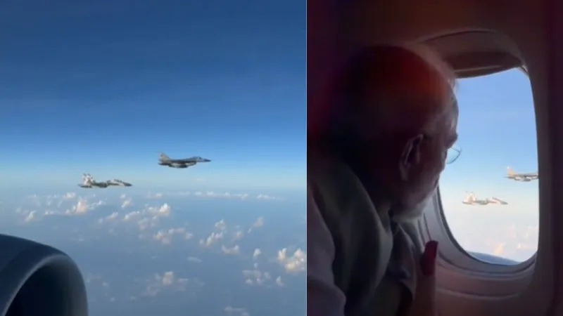 जैसे ही इंडोनेशिया की सीमा में पहुंचा पीएम मोदी का विमान, आसमान में दिखा अद्भुत नजारा, देखें VIDEO