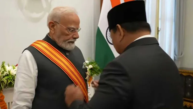 PM Modi receives Indonesia highest civilian honour President personally confers the medal