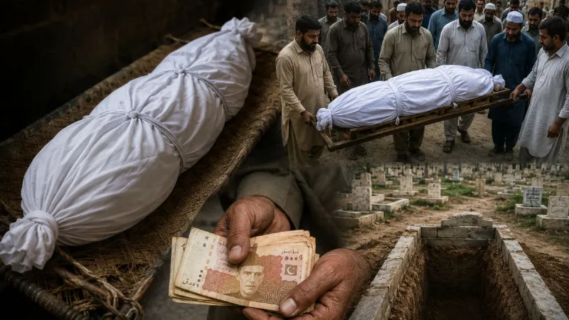 कफन से कब्र तक... पाकिस्तान में जीना ही नहीं, मरना भी हुआ महंगा! कर्ज लेकर हो रहा अंतिम संस्कार