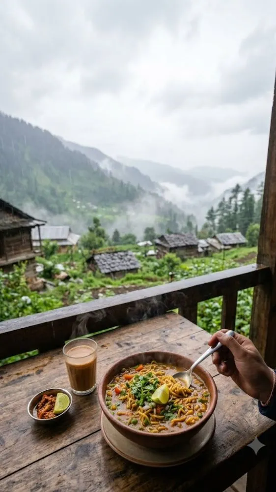 मानसून में चखें पहाड़ों का असली स्वाद, घर पर बनाएं नेपाली झोल मैगी