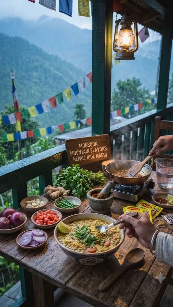 मानसून में चखें पहाड़ों का असली स्वाद, घर पर बनाएं नेपाली झोल मैगी