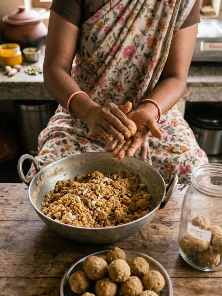कमजोर हड्डियों को दें मजबूती! देसी घी और ड्राई फ्रूट्स से बनाएं गोंद के लड्डू
