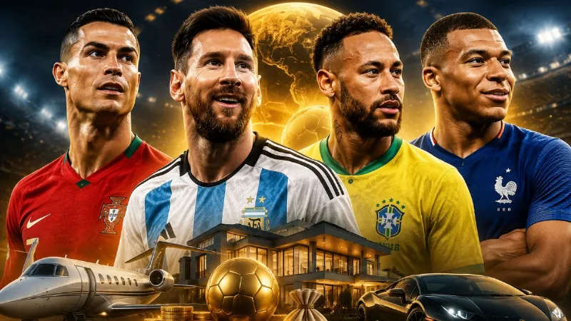 Ronaldo Messi Neymar Mbappé who is the worlds richest footballer Check out the list