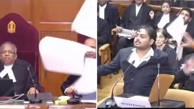 सुप्रीम कोर्ट में कागज फेंकने और गाली देने वाले पर नहीं होगी कार्रवाई... CJI ने क्यों लिया यह फैसला?