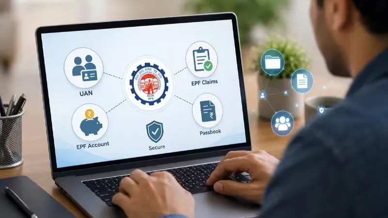 EPFO Portal PF portal back online access passbook and interest details online