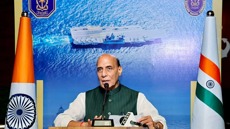 'अब सिर्फ समंदर नहीं, उसकी दिशा भी तय करेगा भारत', INS महेंद्रगिरि की कमीशनिंग पर गरजे राजनाथ सिंह