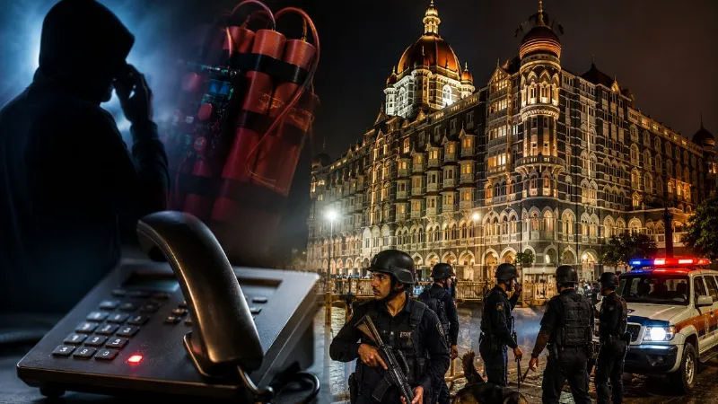 Mumbai News Threat to blow up Mumbai Taj Hotel A call received at midnight sparked a sensation