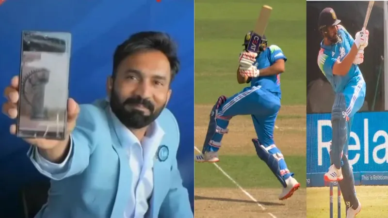 Dinesh Karthik Showed Natraj Frame After Rohit Sharma amazing shot Watch Video