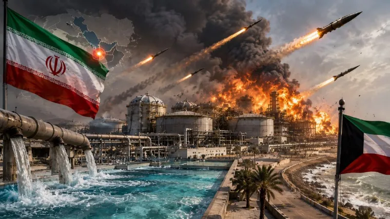 Major Iranian attack on Kuwait Plant supplying 90% of drinking water targeted