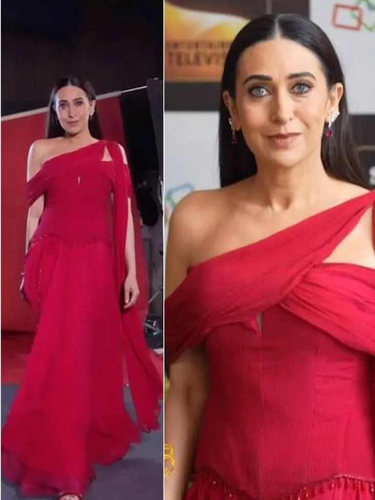 रेड गाउन में करिश्मा कपूर का कातिलाना अंदाज, 52 की उम्र में भी नहीं हटेंगी नजरें
