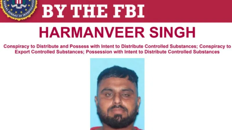 अमेरिका की मोस्ट वॉन्टेड लिस्ट में एक और भारतीय, FBI ने हरमनवीर सिंह के खिलाफ जारी किया गिरफ्तारी वारंट
