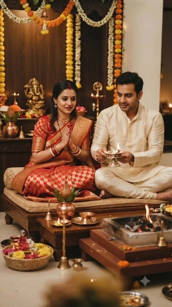 पूजा में पति के किस तरफ बैठे पत्नी? जानें क्या कहते हैं धर्म के नियम पूजा में पति के किस तरफ बैठे पत्नी? जानें क्या कहते हैं धर्म के नियम