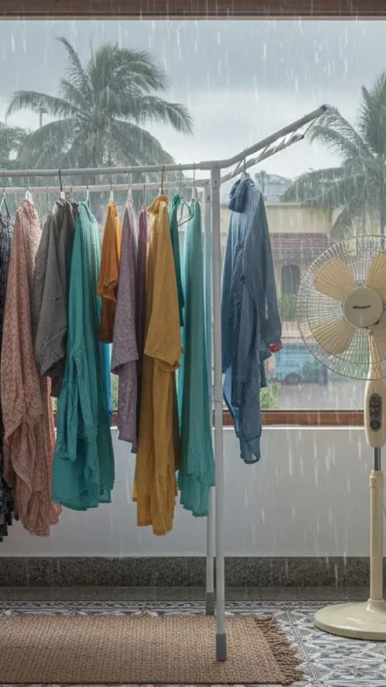 बारिश में फ्रेश कपड़ों से आती है सीलन की बदबू? तो इन आसान ट्रिक्स का करें इस्तेमाल, हमेशा महकेंगे कपड़े बारिश में फ्रेश कपड़ों से आती है सीलन की बदबू? तो इन आसान ट्रिक्स का करें इस्तेमाल, हमेशा महकेंगे कपड़े