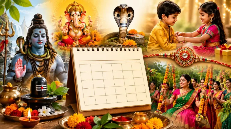 August 2026 Festival List: रक्षाबंधन से हरियाली तीज तक, अगस्त में कब पड़ेगा कौन-सा व्रत-त्योहार?