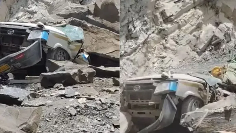 हिमाचल में दर्दनाक हादसा, मलबे की चपेट में आई सूमो टैक्सी, 6 माह के मासूम समेत 13 की दर्दनाक मौत.. हिमाचल में दर्दनाक हादसा, मलबे की चपेट में आई सूमो टैक्सी, 6 माह के मासूम समेत 13 की दर्दनाक मौत..