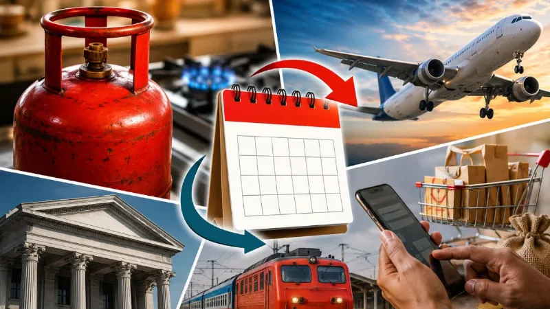 LPG, बैंक से तत्काल टिकट तक... 1 अगस्त से बदल जाएंगे ये 5 बड़े नियम, आपकी जेब पर पड़ेगा सीधा असर!