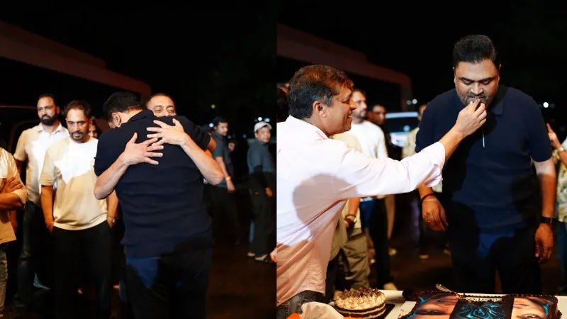 सलमान खान ने वामशी पेडिपल्ली को लगाई बर्थडे झप्पी, SVC63 के BTS वीडियो ने बढ़ाया फैंस का एक्साइटमेंट