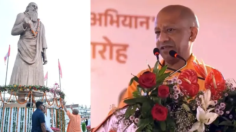 भदोही फिर बनेगा संत रविदास नगर, वाराणसी में CM योगी का बड़ा ऐलान, बोले- सपा का किया पाप सुधारेंगे