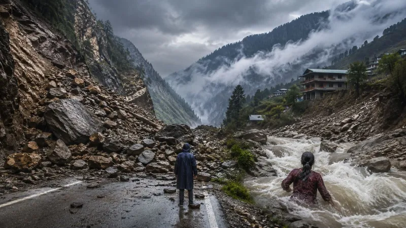 मनाली में लैंडस्लाइड, किन्नौर में NH-05 बंद, नाले में बही युवती... हिमाचल में बारिश का भयंकर तांडव!