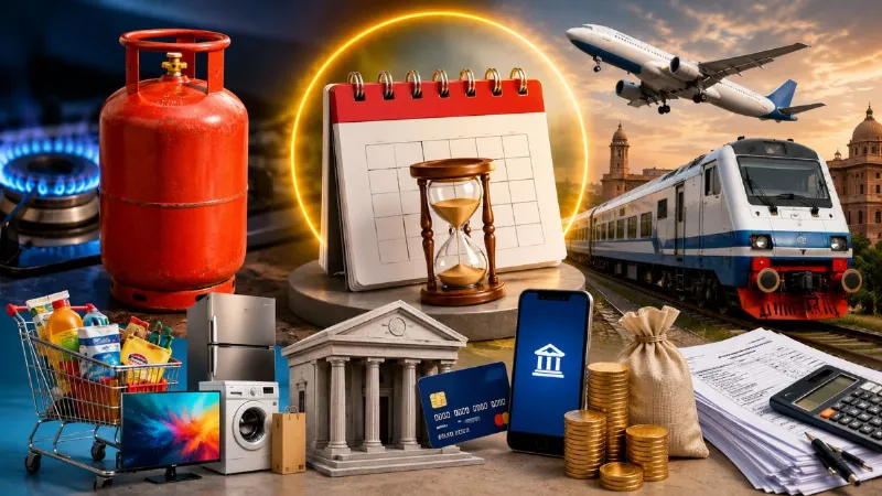 Rule Change: LPG, GST से क्रेडिट कार्ड तक... आज से लागू हुए 10 बड़े बदलाव, हर जेब पर पड़ेगा असर