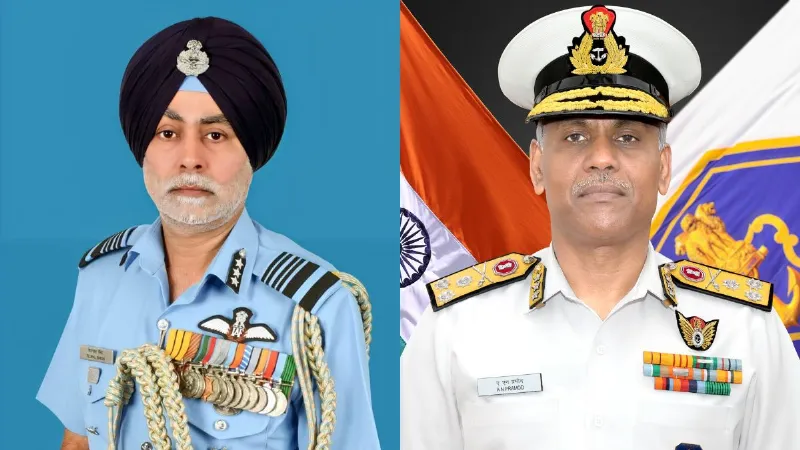 वायुसेना और नौसेना को मिले नए उप प्रमुख, एयर मार्शल तेजपाल सिंह और वाइस एडमिरल ए.एन. प्रमोद ने संभाला पदभार