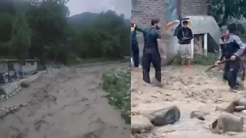 जम्मू-कश्मीर में बादल फटने और भूस्खलन से हालात खराब, कई सड़कें बंद, घरों में घुसा पानी