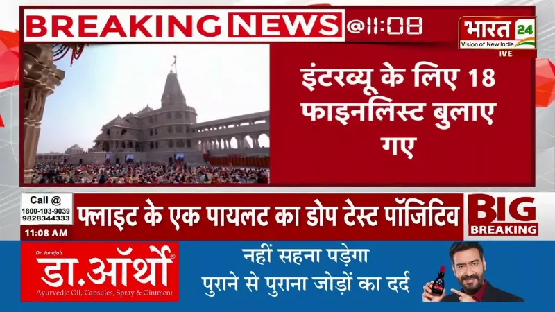 Ram Mandir CEO Update : 5300 आवेदनों में से 18 शॉर्टलिस्ट, राम मंदिर CEO पर बड़ा अपडेट
