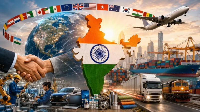 40 देशों के साथ FTA कर रहा भारत, दुनिया के बाजार में छाएगा 'मेड इन इंडिया'! जानें कितना होगा फायदा