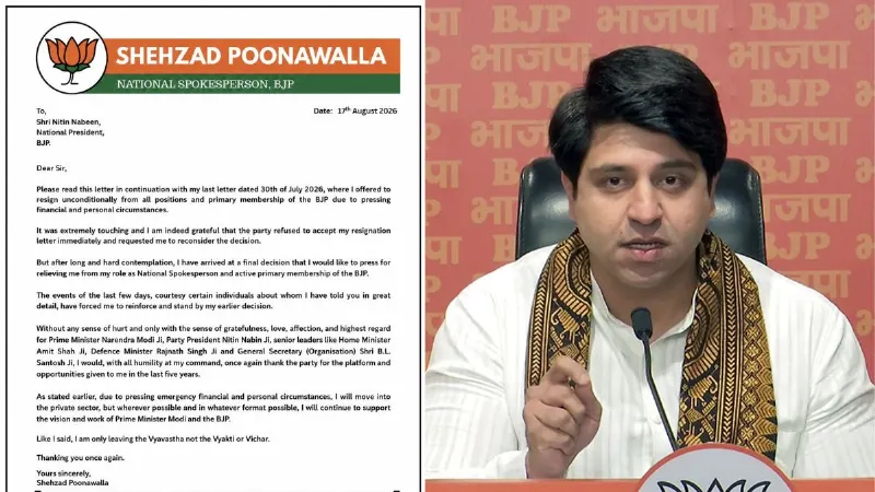 Shehzad Poonawalla: शहजाद पूनावाला ने BJP से दिया इस्तीफा, PM मोदी-शाह समेत वरिष्ठ नेताओं का जताया