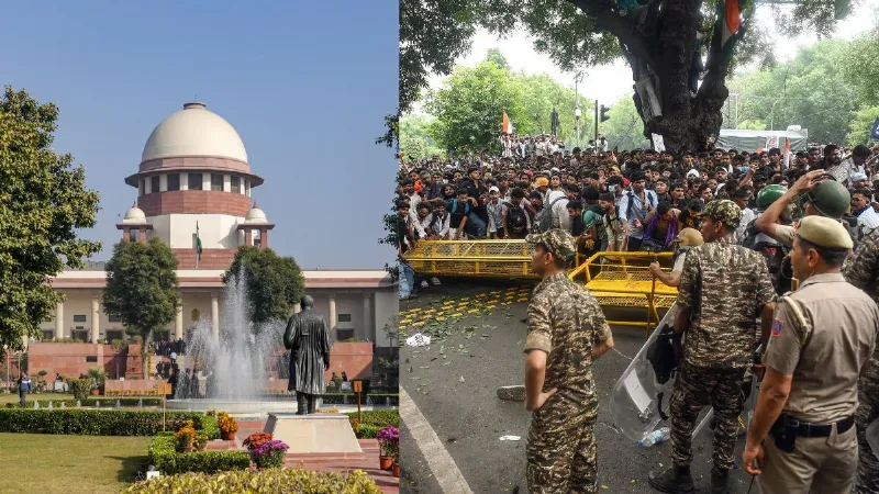 'जंतर-मंतर पर बल प्रयोग जरूरी था', सुप्रीम कोर्ट में बोली दिल्ली पुलिस, प्रदर्शनकारियों ने किया हमला