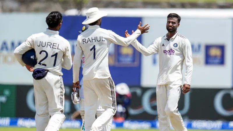 IND vs SL Manav Suthar  10 wickets in just his second Test and sets a special record