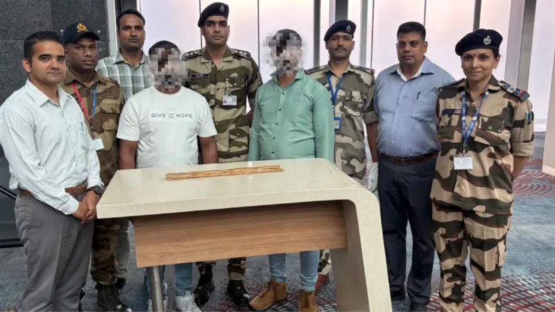 पैंट में छिपाकर ले जा रहे थे 260 ग्राम सोना जैसा पाउडर, एयरपोर्ट पर CISF ने पकड़ा