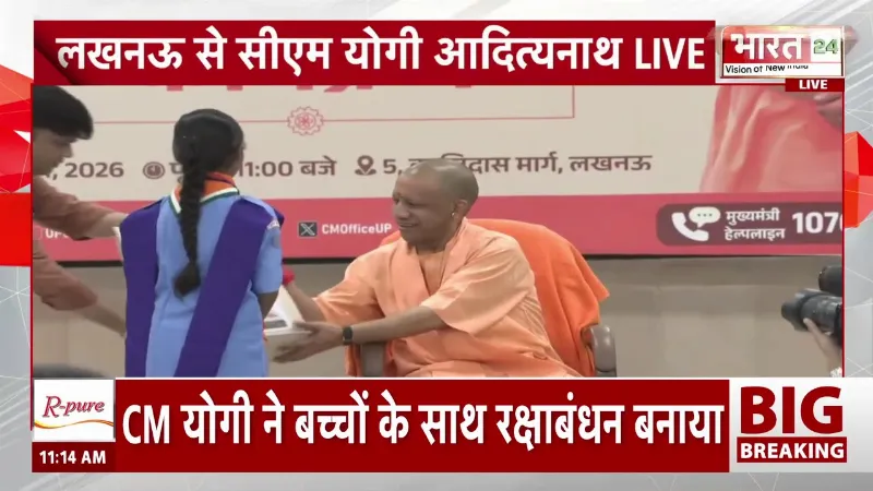 Raksha Bandhan 2026: CM Yogi को बच्चियों ने बांधी राखी, गिफ्ट पाकर खिल उठे चेहरे