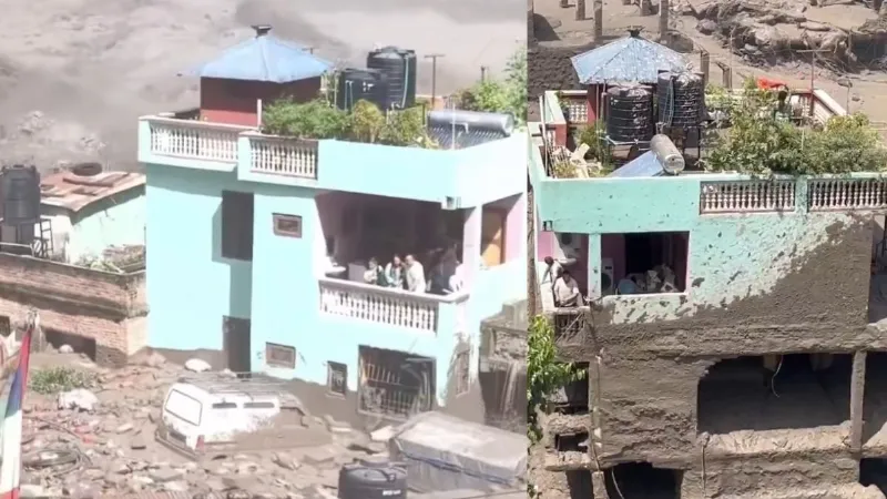 बाढ़ का सैलाब बहा ले गया सबकुछ, लेकिन नहीं हिला नेपाल का ये घर, आखिर किसने बनाया इतना मजबूत मकान? VIDEO