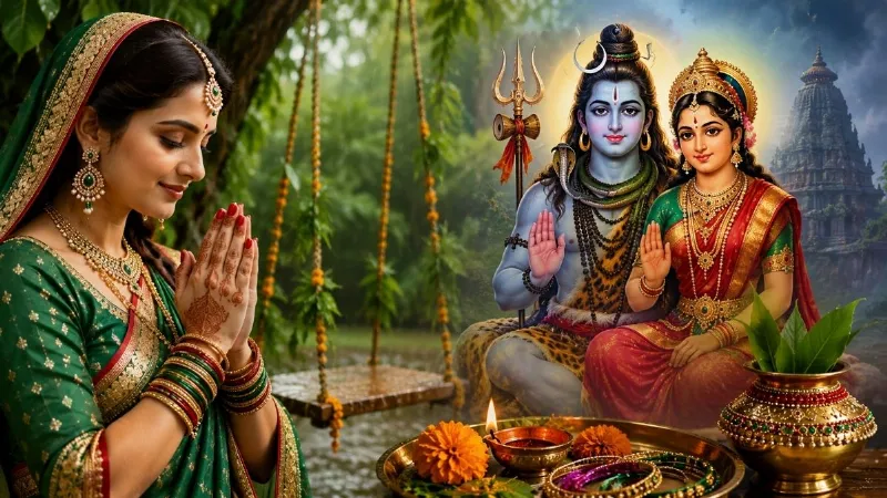 kajari-teej-2026-significance-puja-rules-shiv-parvati-worship