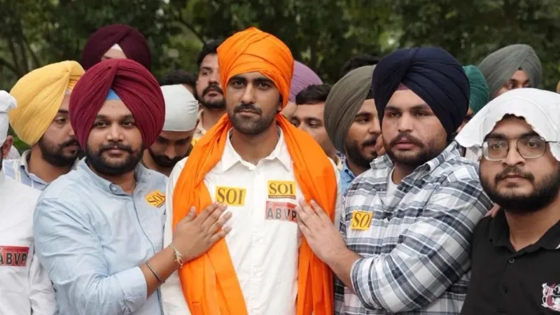 ABVP triumphs Punjab University elections Ankit Bidhan secures victory for President