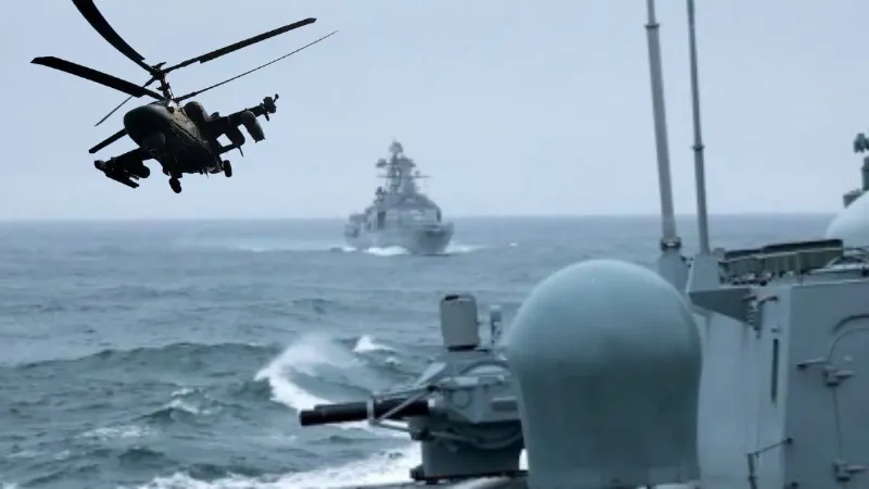 Russian army demonstrated power in the Barents Sea