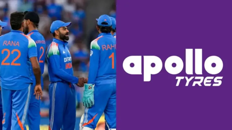 Team india got sponsor apollo tyres bcci announce