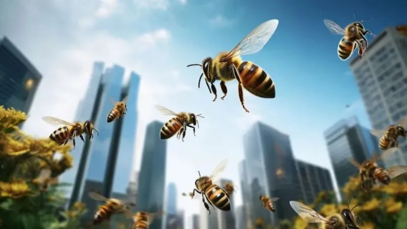 Jalaun Young man dies after swarm of bees attacks him while watering field
