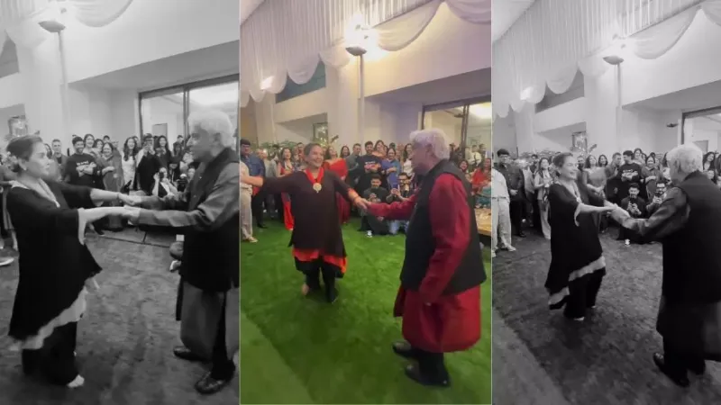 Javed akhtar dance with shabana azmi video went viral
