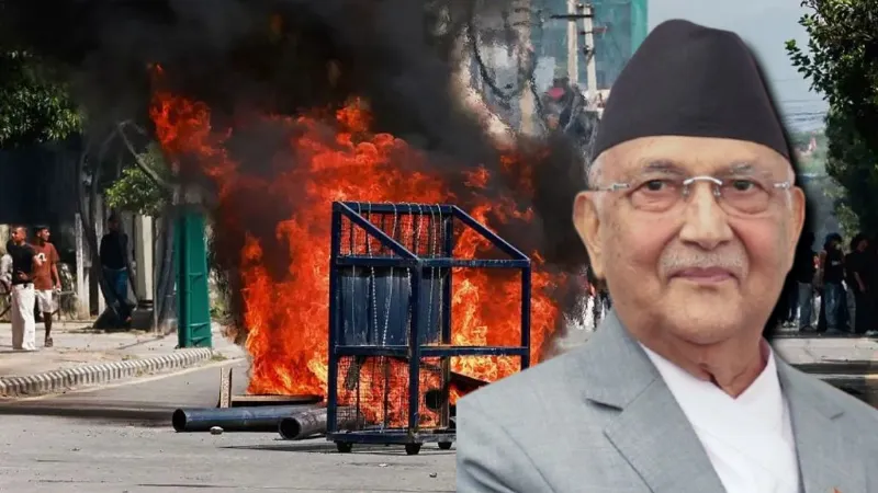 Nepal Protest Demanding Former PM Protest