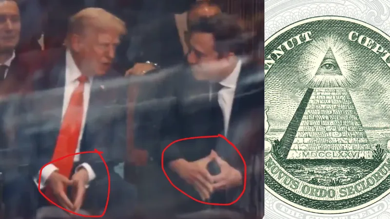 Elon Musk is a member of the Illuminati Photo with pyramid sign goes viral