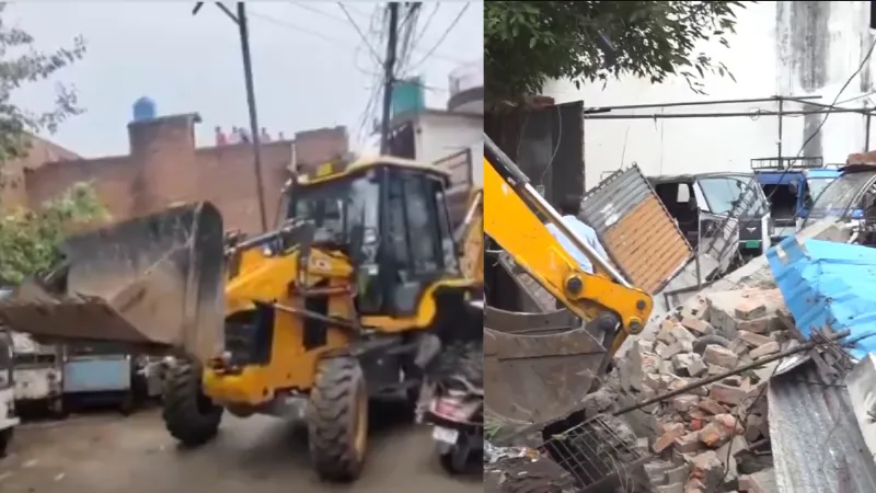 बरेली हिंसा के बाद प्रशासन सख्त, तौकीर रजा के करीबियों पर एक्शन तेज; अवैध संपत्तियों पर चला बुलडोजर