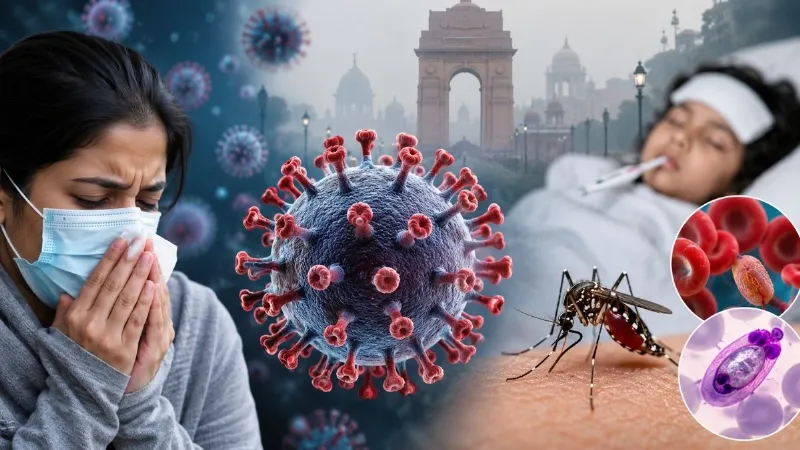 H1N1 ने बढ़ाई दिल्ली की टेंशन, 24 घंटे में 48 नए मामले, 3,629 पहुंचा आंकड़ा, डेंगू-मलेरिया ने भी पकड़ी रफ्तार