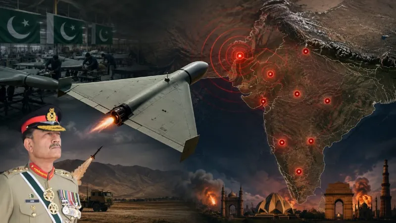 Pakistan is developing a killer drone similar to Iran Shahed Indian cities range