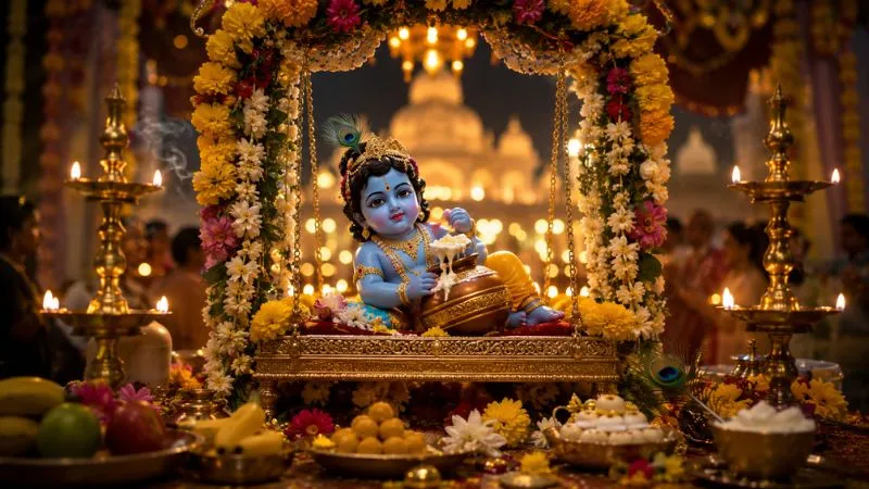 जय कन्हैया लाल की... जन्माष्टमी के रंग में डूबा पूरा देश, मंदिरों में उमड़ी श्रद्धालुओं की जबरदस्त भीड़