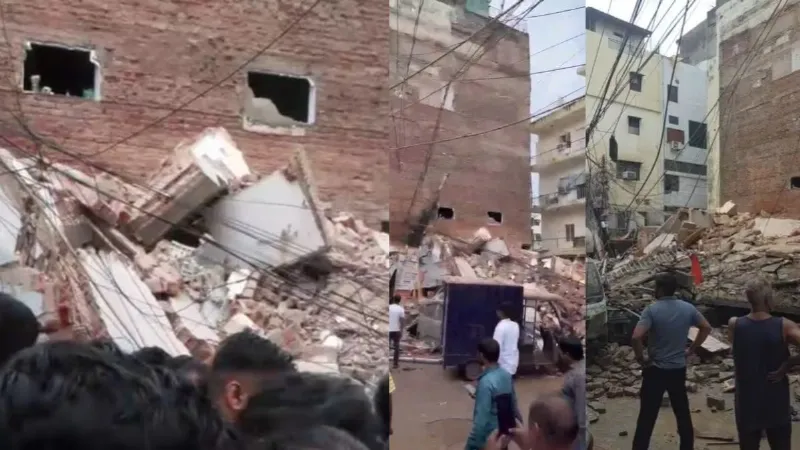 Delhi Satya Niketan Building Collapse Rescue Operation